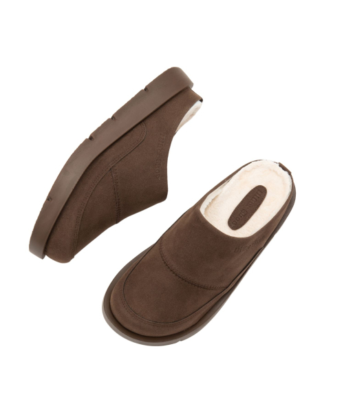 DIFFERSHOE（ディファーシュー）の「ベアファー ブローファー 5.5CM チョコ（サンダル・レディース・ダークブラウン・23cm/24cm/25cm/26cm/27cm/28cm）」の4枚目の写真