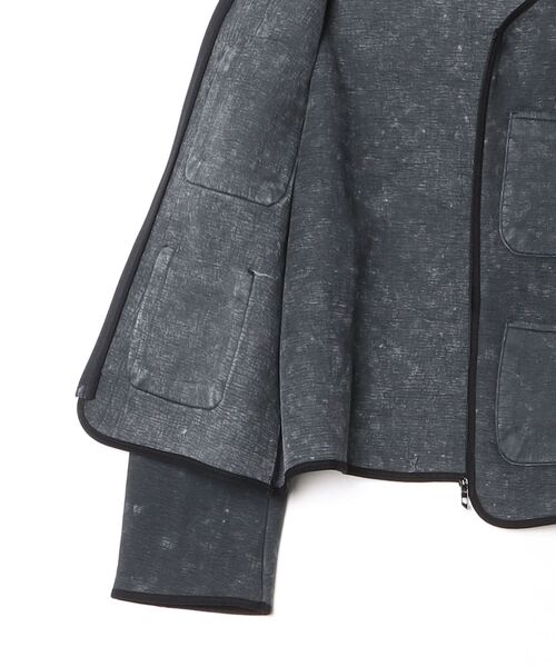 DIESEL(ディーゼル)の「ウィメンズ ジップアップジャケット G-TES(ノーカラージャケット・レディース・ブラック・X-SMALL/XX-SMALL)」の2枚目の写真