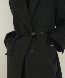 UNNOUT（アナウト）の「VEGAN LEATHER SKINNY BELT BLACK（ベルト）」