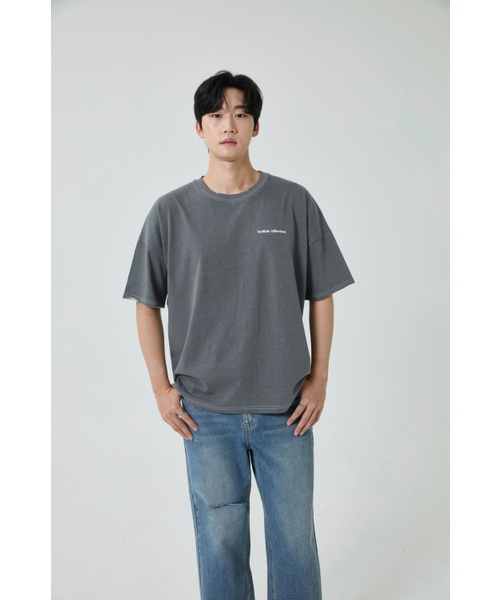 SELFISHAFFECTION(セルフィッシュ アフェクション)の「Distressed Figment Washed T-Shirt (Charcoal)(Tシャツ/カットソー・メンズ・その他・LARGE)」の4枚目の写真