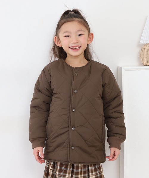 OMNES（オムネス）の「リバーシブルキルティングボアジャケット KIDS（その他アウター・キッズ・ブラウン/カーキ系・120cm/140cm/110cm/100cm）」の8枚目の写真