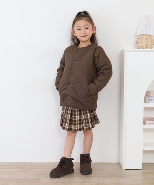 OMNES（オムネス）の「リバーシブルキルティングボアジャケット KIDS（その他アウター・キッズ・ブラウン/カーキ系・120cm/140cm/110cm/100cm）」の12枚目の写真