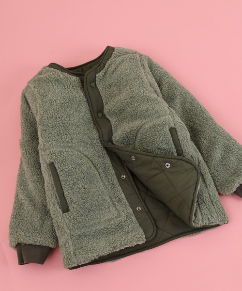 OMNES（オムネス）の「リバーシブルキルティングボアジャケット KIDS（その他アウター・キッズ・ブラウン/カーキ系・120cm/140cm/110cm/100cm）」の21枚目の写真