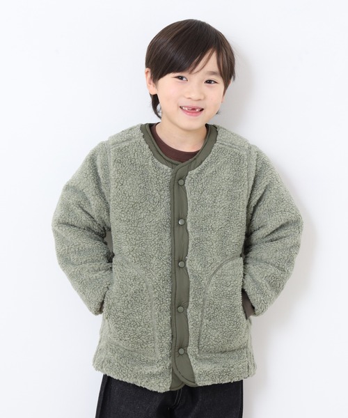 OMNES（オムネス）の「リバーシブルキルティングボアジャケット KIDS（その他アウター・キッズ・ブラウン/カーキ系・120cm/140cm/110cm/100cm）」の14枚目の写真