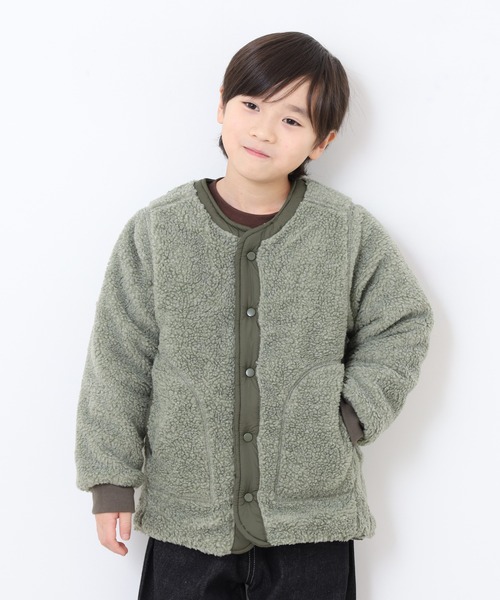 OMNES（オムネス）の「リバーシブルキルティングボアジャケット KIDS（その他アウター・キッズ・ブラウン/カーキ系・120cm/140cm/110cm/100cm）」の15枚目の写真