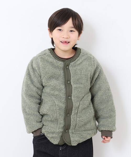 OMNES（オムネス）の「リバーシブルキルティングボアジャケット KIDS（その他アウター・キッズ・ブラウン/カーキ系・120cm/140cm/110cm/100cm）」の17枚目の写真