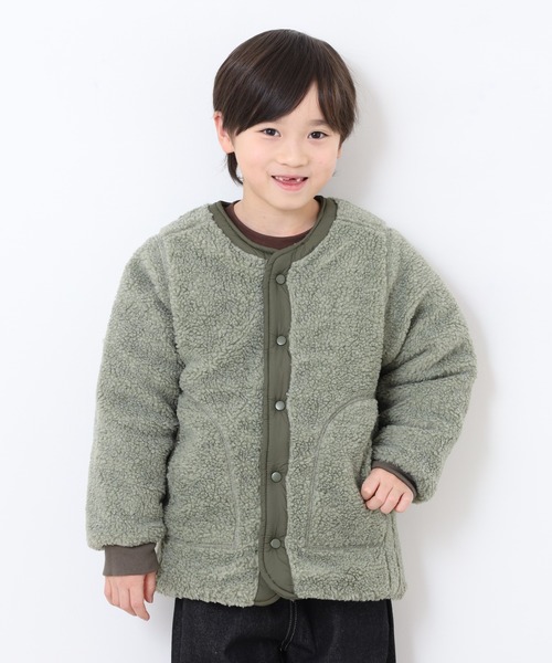 OMNES（オムネス）の「リバーシブルキルティングボアジャケット KIDS（その他アウター・キッズ・ブラウン/カーキ系・120cm/140cm/110cm/100cm）」の16枚目の写真