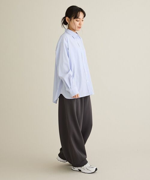 CRAFT STANDARD BOUTIQUE(クラフトスタンダードブティック)の「レギュラーカラーオーバーサイズシャツ(シャツ/ブラウス・レディース・ライトブルー/サックスブルー/ブルー・FREE)」の12枚目の写真