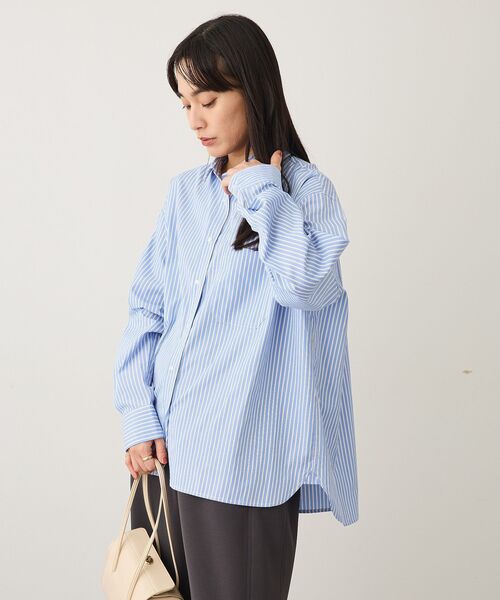 CRAFT STANDARD BOUTIQUE(クラフトスタンダードブティック)の「レギュラーカラーオーバーサイズシャツ(シャツ/ブラウス・レディース・ライトブルー/サックスブルー/ブルー・FREE)」の16枚目の写真