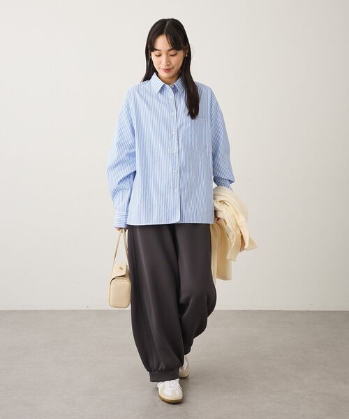 CRAFT STANDARD BOUTIQUE(クラフトスタンダードブティック)の「レギュラーカラーオーバーサイズシャツ(シャツ/ブラウス・レディース・ライトブルー/サックスブルー/ブルー・FREE)」の18枚目の写真