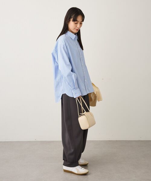 CRAFT STANDARD BOUTIQUE(クラフトスタンダードブティック)の「レギュラーカラーオーバーサイズシャツ(シャツ/ブラウス・レディース・ライトブルー/サックスブルー/ブルー・FREE)」の19枚目の写真