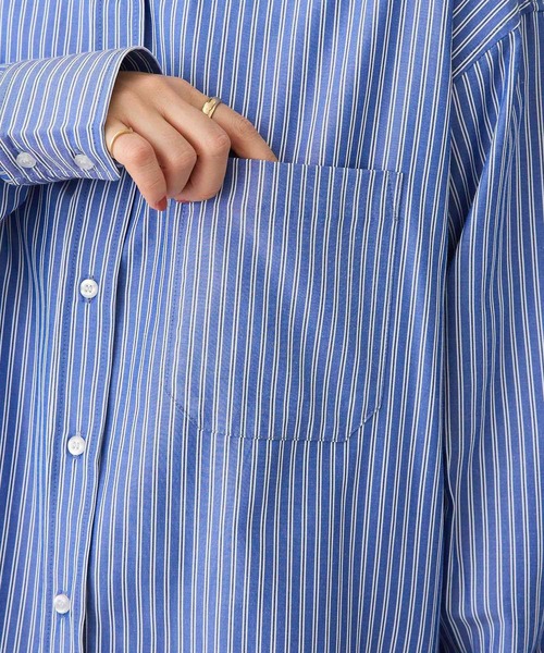 CRAFT STANDARD BOUTIQUE(クラフトスタンダードブティック)の「レギュラーカラーオーバーサイズシャツ(シャツ/ブラウス・レディース・ライトブルー/サックスブルー/ブルー・FREE)」の22枚目の写真