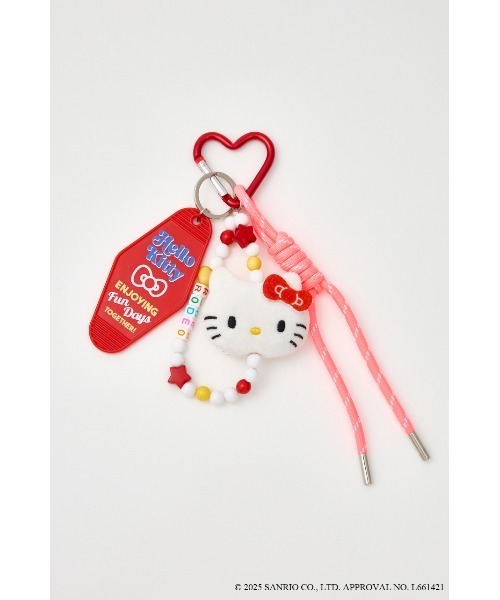 RODEO CROWNS WIDE BOWL（ロデオクラウンズワイドボウル）の「(サンリオキャラクターズ) キーホルダーチャーム（チャーム・レディース・ブラック系その他/グリーン系その他/レッド系その他/ブルー系その他3/ターコイズブルー・FREE）」の5枚目の写真