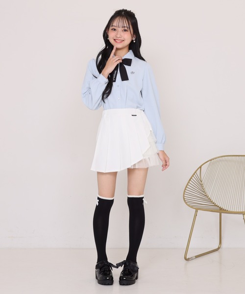 PINKHUNT（ピンクハント）の「PINKHUNT フォーマルブラウスシャツ 1165K（シャツ/ブラウス・キッズ・ベビーピンク/ライトブルー/ホワイト・120cm/130cm/140cm/150cm/160cm）」の5枚目の写真