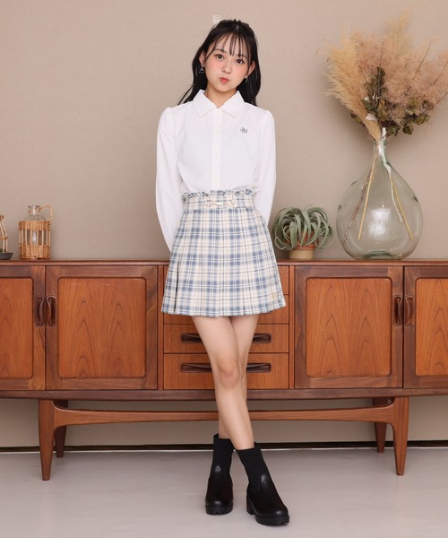 PINKHUNT（ピンクハント）の「PINKHUNT フォーマルブラウスシャツ 1165K（シャツ/ブラウス・キッズ・ベビーピンク/ライトブルー/ホワイト・120cm/130cm/140cm/150cm/160cm）」の10枚目の写真