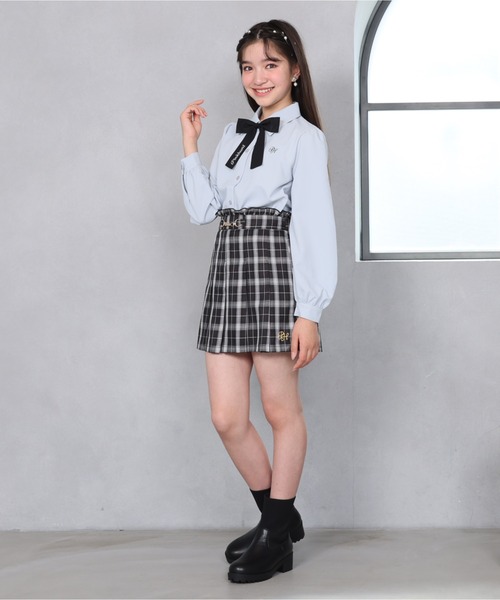 PINKHUNT（ピンクハント）の「PINKHUNT フォーマルブラウスシャツ 1165K（シャツ/ブラウス・キッズ・ベビーピンク/ライトブルー/ホワイト・120cm/130cm/140cm/150cm/160cm）」の18枚目の写真