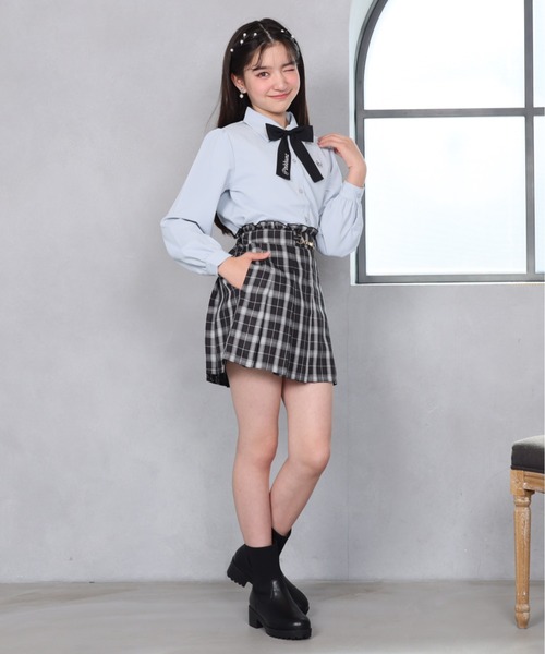 PINKHUNT（ピンクハント）の「PINKHUNT フォーマルブラウスシャツ 1165K（シャツ/ブラウス・キッズ・ベビーピンク/ライトブルー/ホワイト・120cm/130cm/140cm/150cm/160cm）」の19枚目の写真