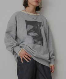 Floran（フローラン）の「配色シアーレイヤードフォトスウェット（スウェット）」