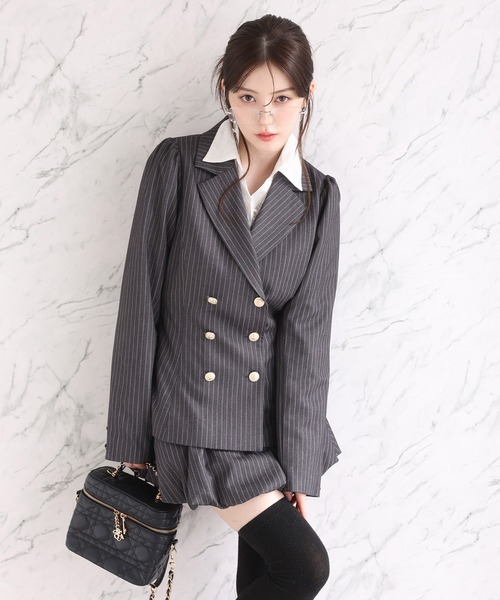 one after another NICE CLAUP（ワンアフターアナザーナイスクラップ）の「【premium order】サイズ展開あり/セットで着れる/バルーンスカパン（スカート・レディース・ブラック/グレー系その他/ベージュ/ピンクベージュ・SMALL/MEDIUM）」の16枚目の写真