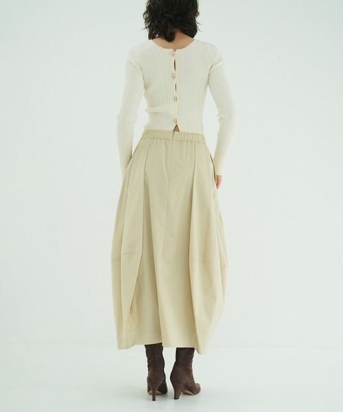 CLANE(クラネ)の「COCOON VOLUME SKIRT(スカート・レディース・ブラック/ベージュ・2/1/0)」の14枚目の写真