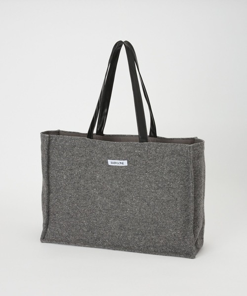 BABYLONE（バビロン）の「ネップトートBAG（トートバッグ・レディース・ベージュ/グレー・FREE）」の2枚目の写真