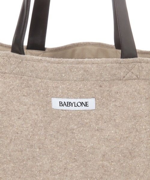 BABYLONE（バビロン）の「ネップトートBAG（トートバッグ・レディース・ベージュ/グレー・FREE）」の12枚目の写真