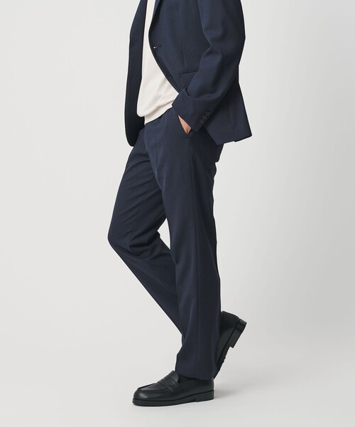 ピンヘッド ポリエステル ノープリーツ スリム パンツ NO.1