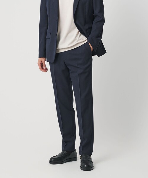 ピンヘッド ポリエステル ノープリーツ スリム パンツ NO.1