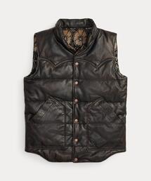 RRL（ダブル アール エル）の「リバーシブル レザージャカード ベスト（その他アウター）」