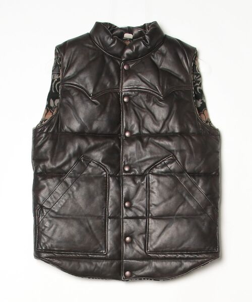 RRL（ダブル アール エル）の「リバーシブル レザージャカード ベスト（その他アウター・メンズ・ブラック系1・XS/XL/S/M/L）」の5枚目の写真