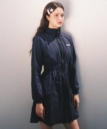 MACKY（マッキー）の「フロンジップアップワンピースネイビー（ワンピース）」