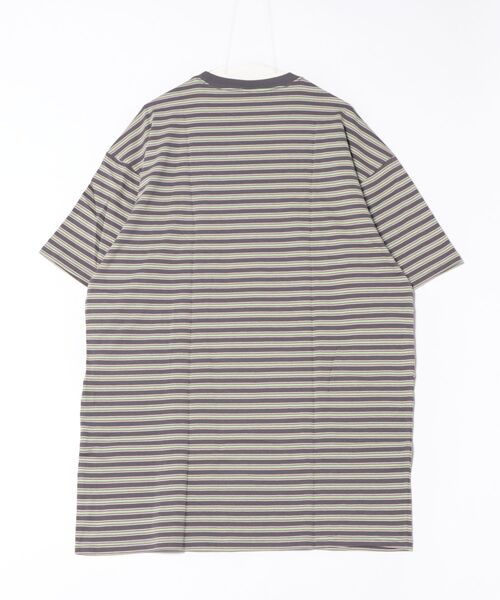 FRUIT OF THE LOOM（フルーツオブザルーム）の「【ST】【FRUIT OF THE LOOM】マルチボーダー5分袖ワンピース（ワンピース・レディース・レンガ/ピンク/ミント/ベージュ・FREE）」の5枚目の写真