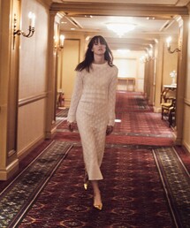 allureville（アルアバイル）の「レースニットワンピース（ワンピース）」