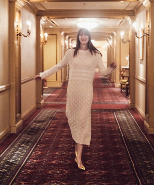 allureville（アルアバイル）の「レースニットワンピース（ワンピース・レディース・オフホワイト/ブラック・2）」の7枚目の写真