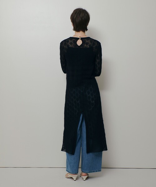 allureville（アルアバイル）の「レースニットワンピース（ワンピース・レディース・オフホワイト/ブラック・2）」の16枚目の写真