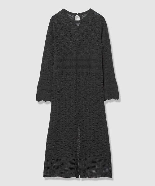 allureville（アルアバイル）の「レースニットワンピース（ワンピース・レディース・オフホワイト/ブラック・2）」の17枚目の写真