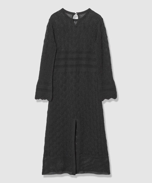 allureville（アルアバイル）の「レースニットワンピース（ワンピース・レディース・オフホワイト/ブラック・2）」の18枚目の写真