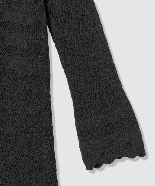 allureville（アルアバイル）の「レースニットワンピース（ワンピース・レディース・オフホワイト/ブラック・2）」の20枚目の写真