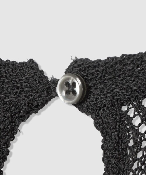 allureville（アルアバイル）の「レースニットワンピース（ワンピース・レディース・オフホワイト/ブラック・2）」の4枚目の写真