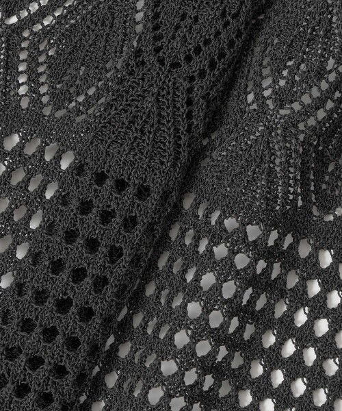 allureville（アルアバイル）の「レースニットワンピース（ワンピース・レディース・オフホワイト/ブラック・2）」の6枚目の写真