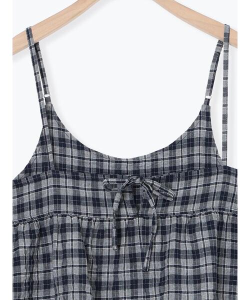 Samansa Mos2(サマンサ モスモス)の「はしごレースティアードキャミチュニック(チュニック・レディース・ブラック/オフホワイト/ネイビー・F)」の5枚目の写真