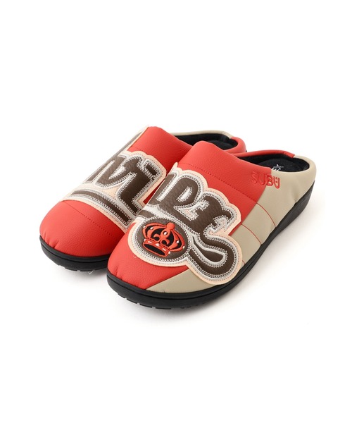 AVIREX(アヴィレックス)の「《AVIREX|SUBU》VEGAN LEATHER SANDALS "THE KINGS" / ヴィーガンレザー サンダル ザ キング / アヴィレックス / スブ(サンダル・メンズ・ベージュ/レッド・0/4/3/1/2)」の2枚目の写真