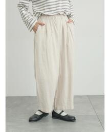 Samansa Mos2 | 【Cross×Linen】ふんわりパンツ(その他パンツ)