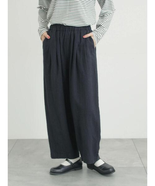 Samansa Mos2(サマンサ モスモス)の「【Cross×Linen】ふんわりパンツ(その他パンツ・レディース・ブラック/ベージュ・M/L)」の22枚目の写真