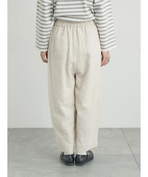 Samansa Mos2(サマンサ モスモス)の「【Cross×Linen】ふんわりパンツ(その他パンツ・レディース・ブラック/ベージュ・M/L)」の3枚目の写真