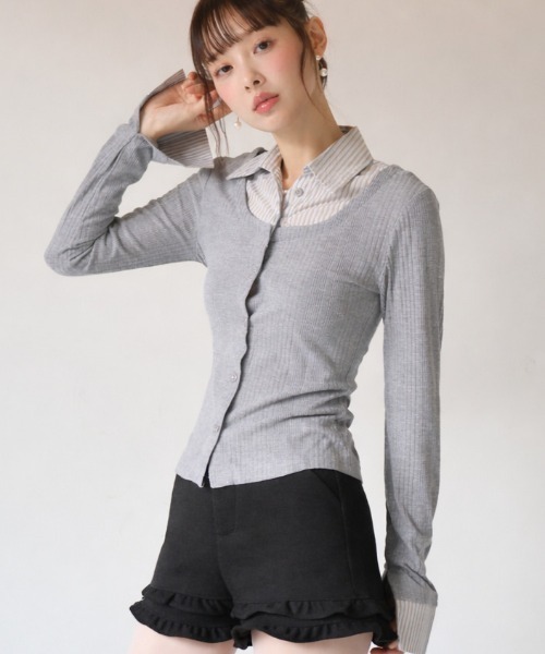 Nadana(ナダナ)の「裾フリルショートパンツ(その他パンツ・レディース・チャコールグレー/ブラック・SMALL/MEDIUM)」の11枚目の写真