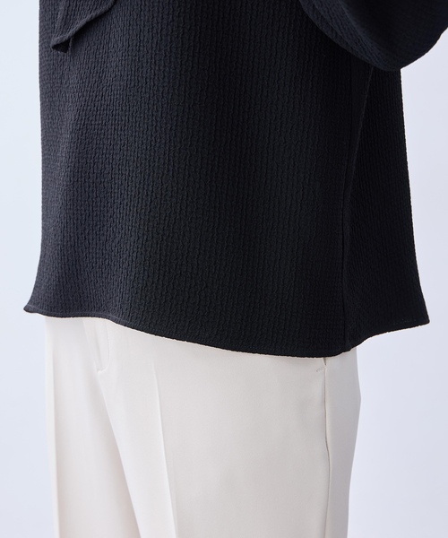 A/C DESIGN BY ALPHA CUBIC（エーシーデザインバイアルファキュービック）の「ジャガードボウタイブラウス（シャツ/ブラウス・レディース・オフホワイト/ブラック・9号/11号）」の12枚目の写真