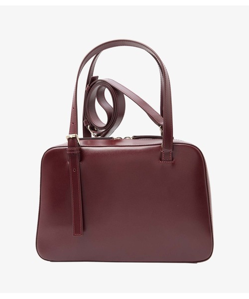 A.P.C.(アーペーセー)の「SAC VIRGINIE BOX/ショルダーバッグ(ショルダーバッグ・レディース・ボルドー/ブラック・ONESIZE)」の12枚目の写真