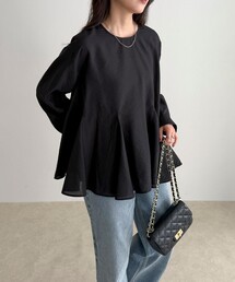 fredy emue | ペプラムシアーボリュームブラウス(シャツ/ブラウス)