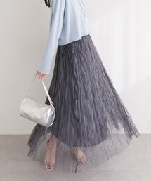 natural couture | チュールクリンクルスカート(スカート)